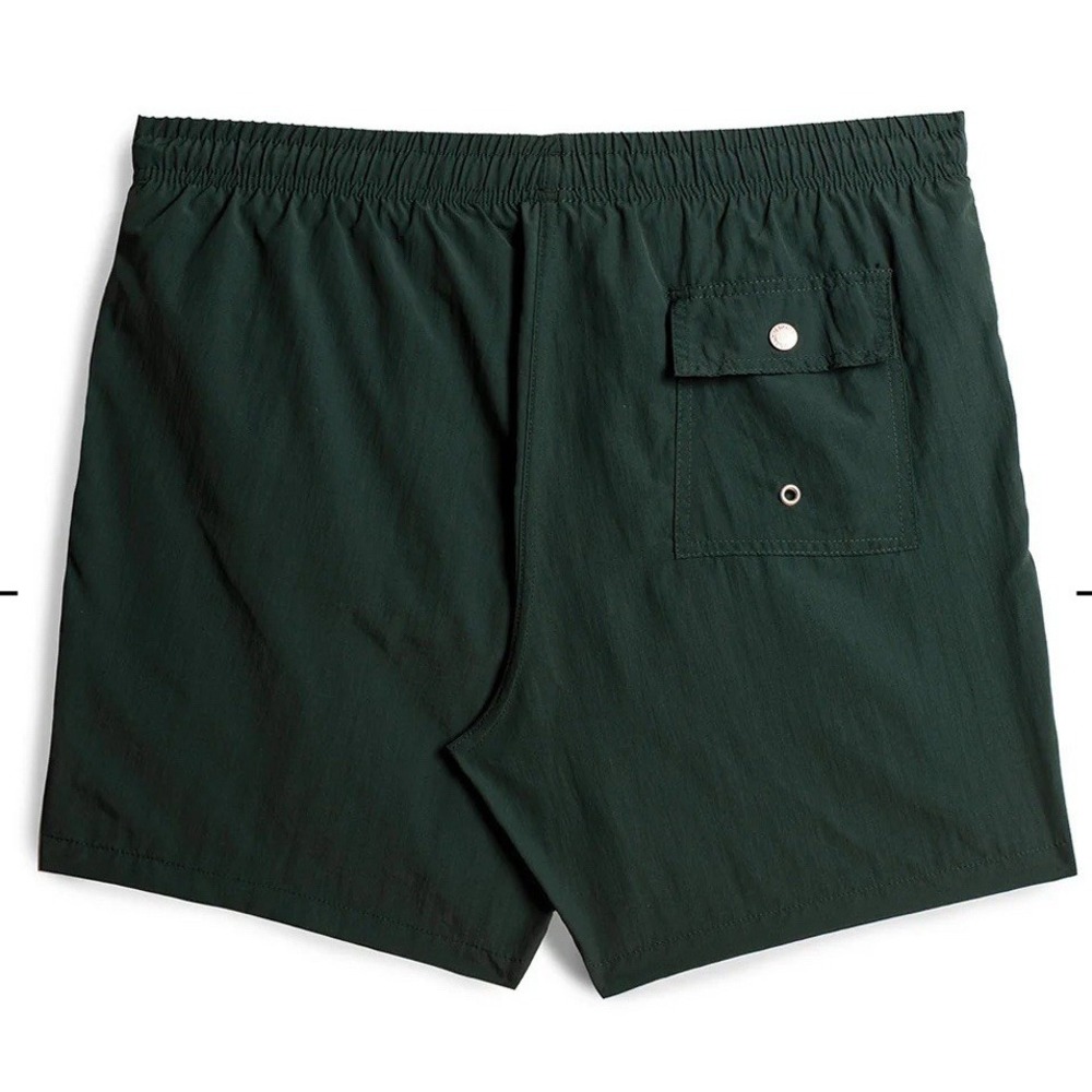 Bather Swim Trunks Mens XL Board Shorts Solid Pine Green‎ Bathing Suit NWT $90 - Picture 2 of 11